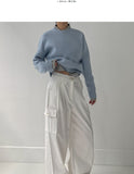 Moose Two-Way Cotton Cargo Wide Pants