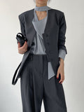 Taize No-Collar Loose Fit Jacket