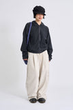 Pony pigment crop hood zip-up
