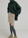 Hair Wool Mini Skirt