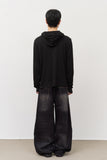 Fx Slash Button Hooded Top