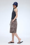 PRTN)Relax Cargo Bermuda Shorts