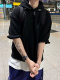 Word Semi Crop Half Hood