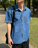 Farrell denim short sleeve shirt