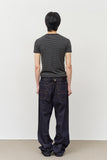 Blade Stitch Wide Denim
