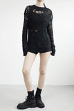 Ruel See-through Punching Long Knit