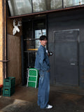 Oil Washed One-Tuck Denim