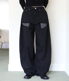 Check open pocket pants