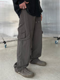 Nylon Round Zipper Pocket Pants
