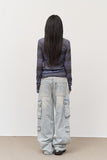 Space Cargo Denim Pants