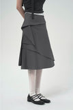 DRAPED LAYERED SKIRT