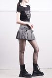 Eclipse Ribbon Pleated Skirt