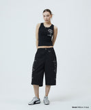 CROSS STUD TWILL SHORTS