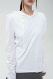 (W) AXIS LAYER BUTTON HOODIE