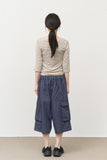 (W) Ash Striped Top