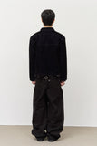 Off Velvet Denim Cropped JK