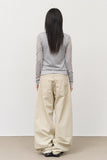 Ien Herringbone Curved Pants