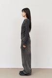Clover Brushed Wide Denim