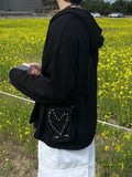 Noddy hood button cardigan