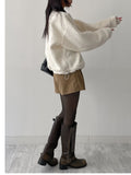 Dot Ribbed Tights