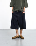 Denim Baggy Half Pants