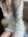 [only suzen] Stella Strap Lace Cardigan