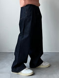 Two-Tuck Raw Wide Denim