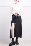 Muse Strap Slit Wrap Skirt