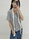 Wrinkle Chiffon Long Muffler