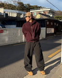 Warm Cotton Wide Pants