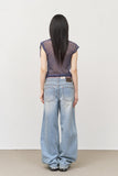 (W) Lace Sagging Denim