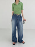 [summer] Pave Bijou Long Wide Denim