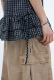 Retin Check Frill Tank Top