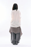 Club rabbit printed knit