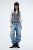 PRTN) Destroyed Bolero Cardigan