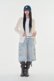 Roma carpenter denim bermuda pants