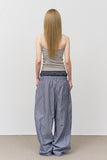 Tale Striped Sagging Pants