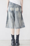 (Unisex) Leke Washing Half Pants