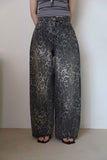 Jay Leopard Denim Pants