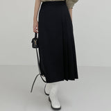 Anne pleated long skirt