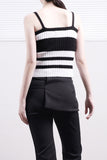 Moire Stripe Punching Sleeveless