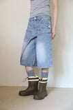 Fever Wrap Denim Bermuda