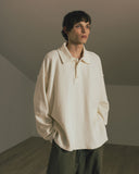 [AG] Big-Collar Waffle Pullover