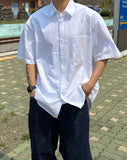 Over Cotton Half Shirt