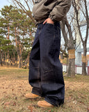 Ar pintuck denim pants