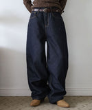 Non-fade stud overfit denim