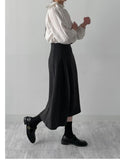 Bisset Wool Flare Skirt