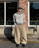 Terry Snap Crop Hoodie