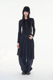 Tressa textured wrap skirt