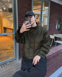 Claph Belt Crop Bomber Jacket